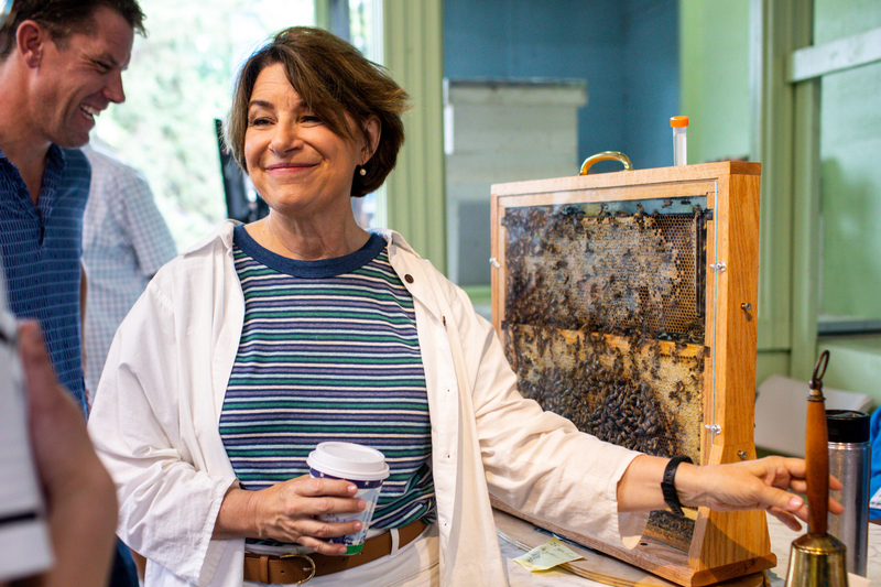 Klobuchar, Demuth pound pavement at the Minnesota State Fair in campaign for governor