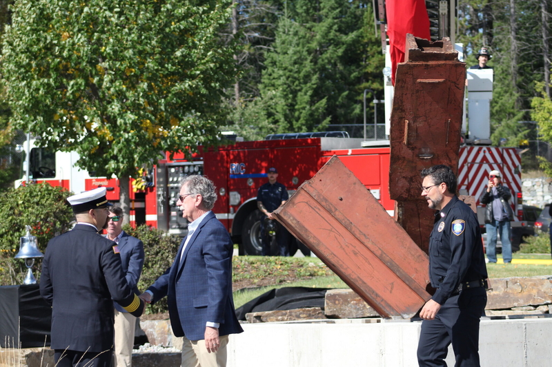 Twin Towers’ steel beams unveiled at Whitefish 9/11 memorial