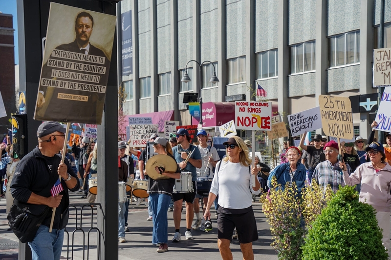 Thousands gather in Reno for third ‘No Kings’ protest