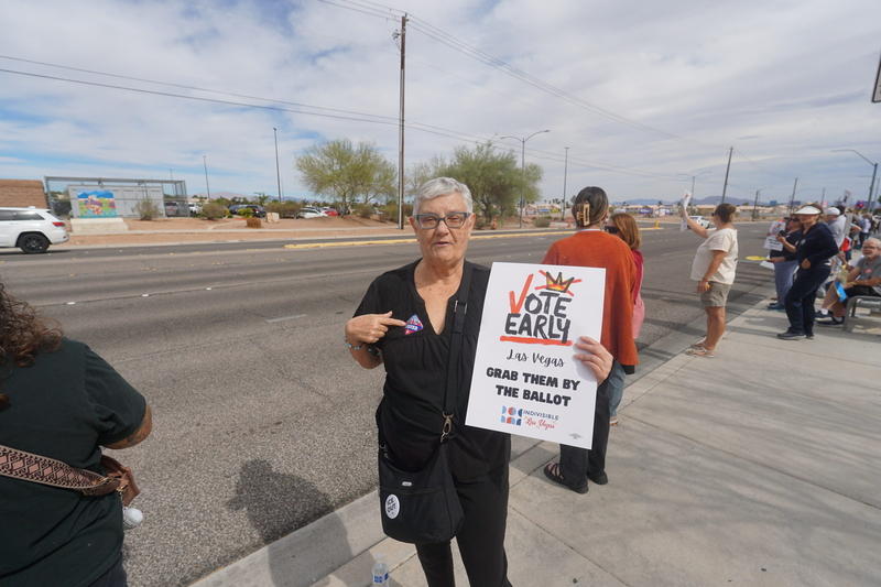 No Kings rally in Las Vegas coincides with first day of early voting