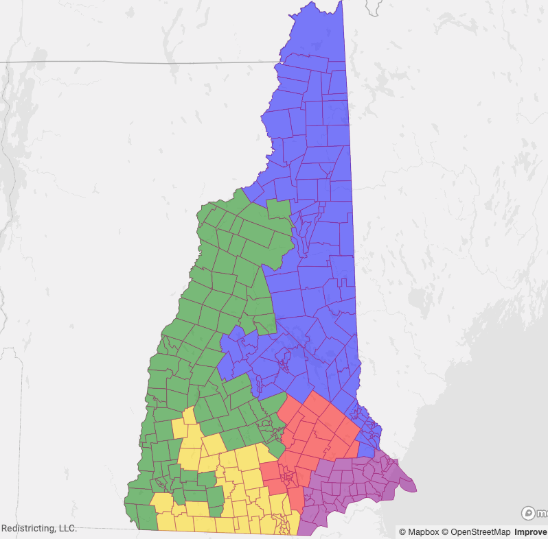 New Hampshire Executive Council and Senate redistricting maps signed into law