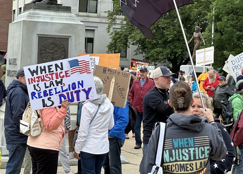New Hampshire protesters join nationwide ‘No Kings’ demonstration against Trump