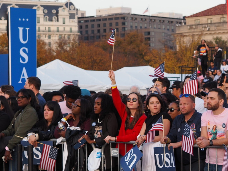 Rallying on the Ellipse, Harris calls on voters to reject Trump&amp;rsquo;s &amp;lsquo;chaos and division&amp;rsquo;