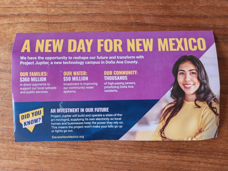 A secretive ad campaign calls on New Mexicans to support controversial Project Jupiter data center
