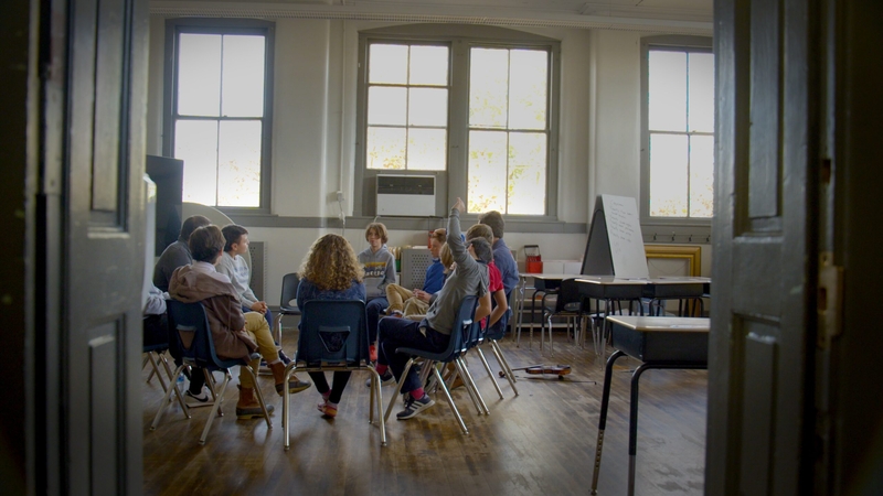 Group of students at a Nashville school discuss their views on guns, during the filming of the documentary, "Louder than Guns." (Courtesy of Louder than Guns)
