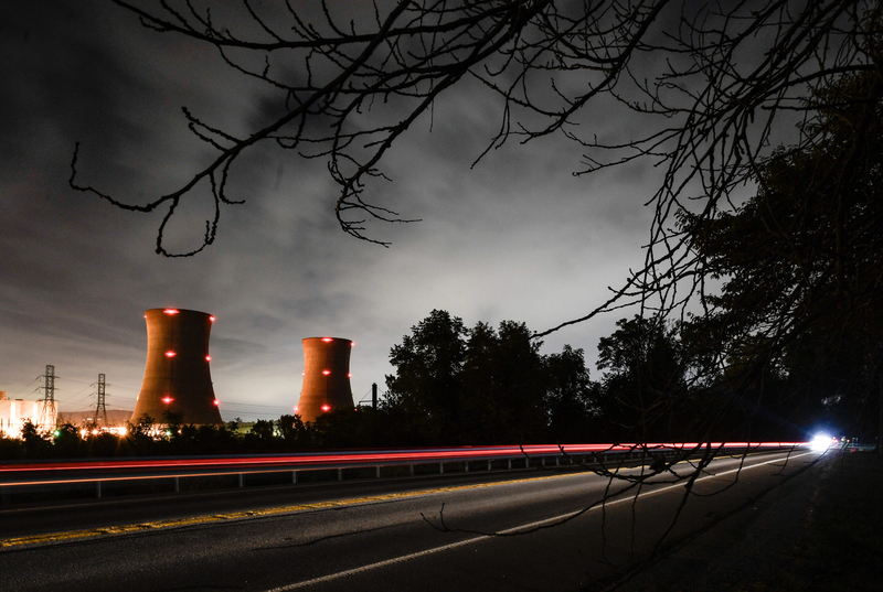 The Three Mile Island Nuclear Plant is seen on September 21, 2024 from across the river in Etters, Pennsylvania. (Photo by Matthew Hatcher/Getty Images)