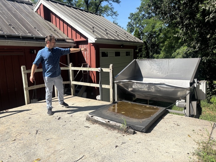 The Pennsylvania House Majority Policy Committee toured Nissley Vineyards, located in Lancaster County, and held a roundtable discussion on July 28, 2025. (John Cole/Capital-Star)