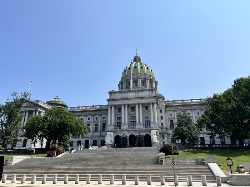 The state Capitol building in Harrisburg. (Photo by Tim Lambert/Pennsylvania Capital-Star)