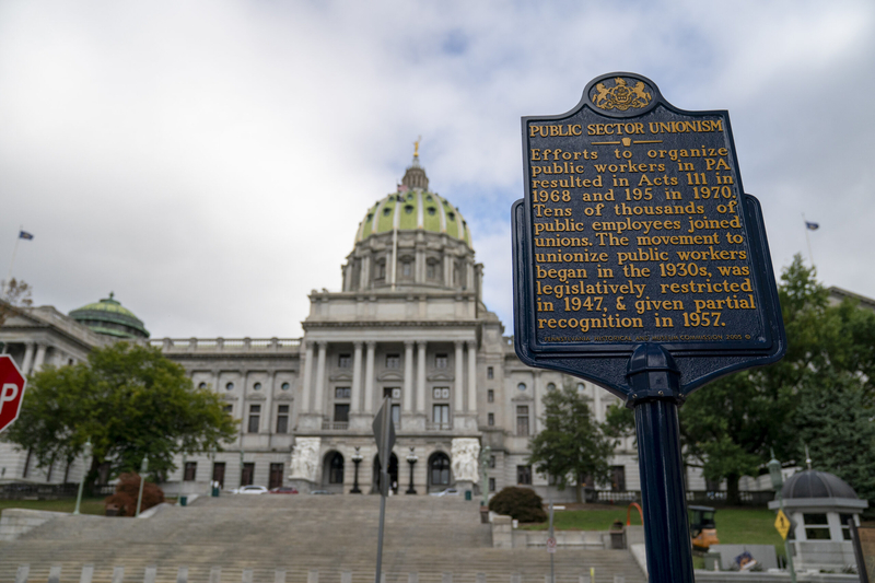 The Pennsylvania Capitol in downtown Harrisburg on October 14, 2025. (Photo by Jessica Kourkounis for the Pennsylvania Capital-Star)