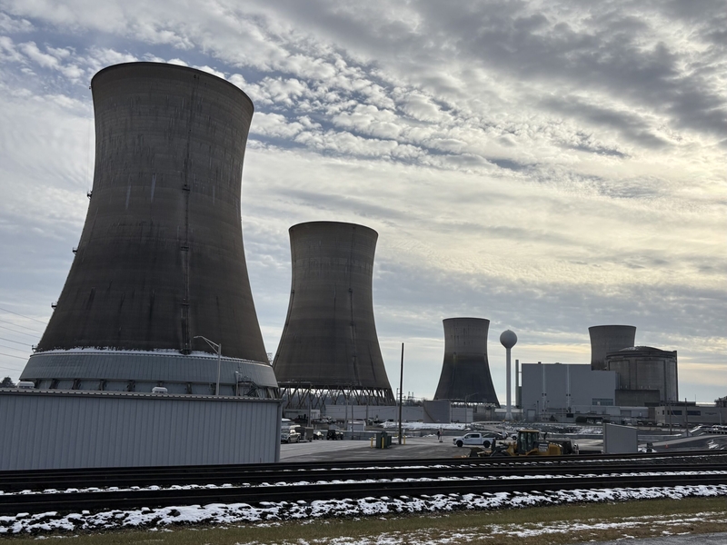 The Crane Clean Energy Center, formerly the Three Mile Island nuclear power plant, in Dauphin County, Pennsylvania. (Photo by Peter Hall/Capital-Star)