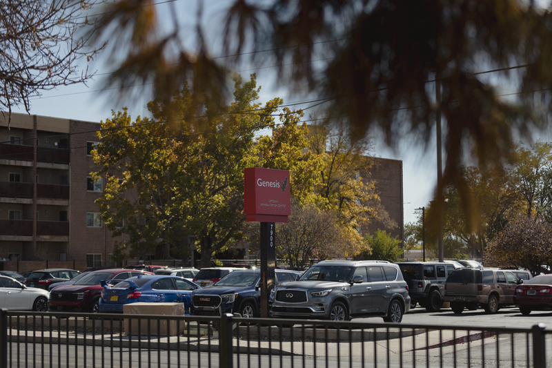 Uptown Rehabilitation Center in Albuquerque, New Mexico, is one of 165 nursing homes Genesis HealthCare owns in the U.S. (Photo by Adria Malcolm for KFF Health News)