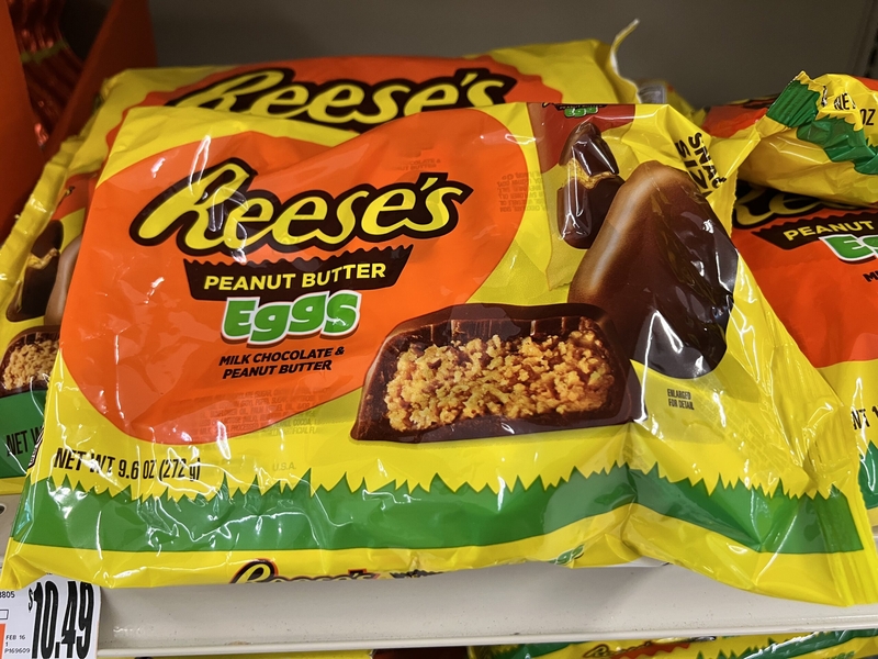 A bag of Reese's Peanut Butter Eggs for sale at the Giant grocery store in New Cumberland on March 21, 2026. (Photo by Tim Lambert/Pennsylvania Capital-Star)