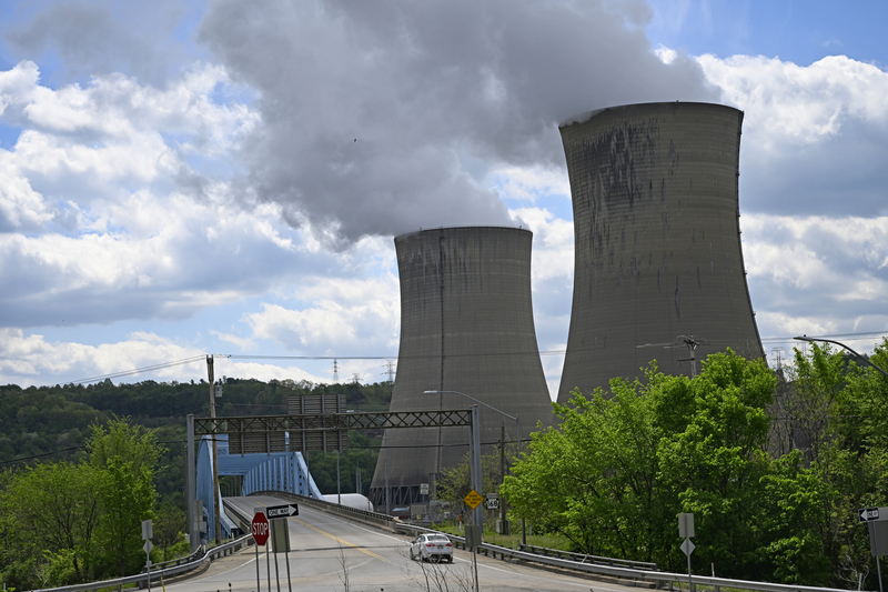 The Shippingport Bridge is located adjacent to the Beaver Valley Power Station in Beaver County. (Photo by John Beale/Pe