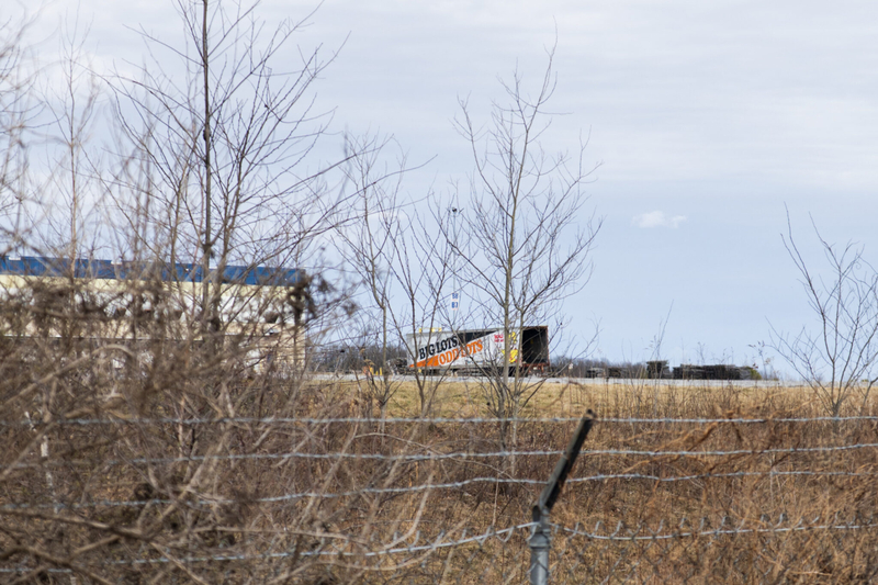 The site of the former Big Lots warehouse in Tremont, Schuylkill County, on March 12, 2026. (Photograph by Jessica Kourkounis/Pennsylvania Capital-Star)