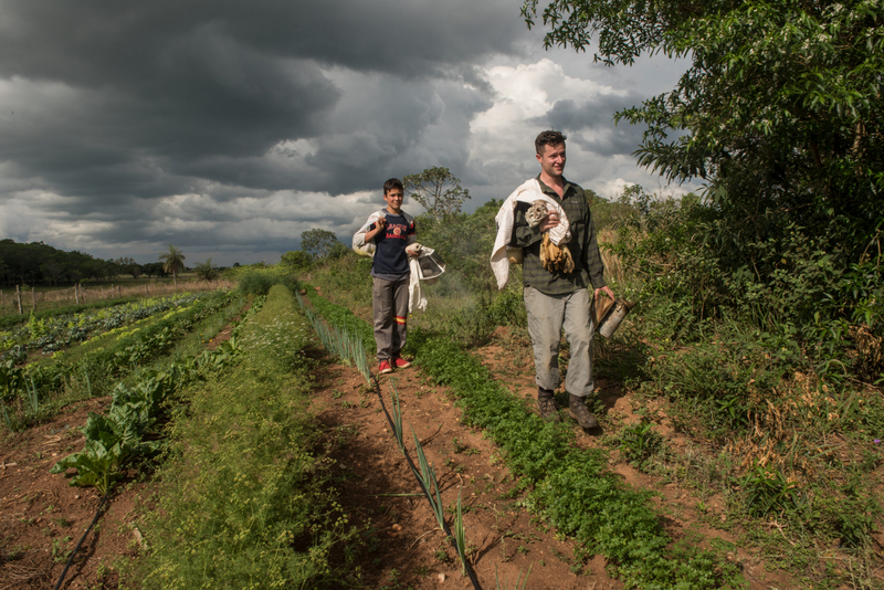 John Menz is an Agriculture Volunteer who worked in Paraguay. He specifically focused on introducing young people to beekeeping. (Photo courtesy of the Peace Corps)