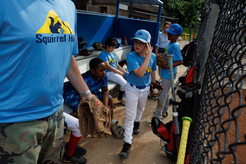 Children in blue