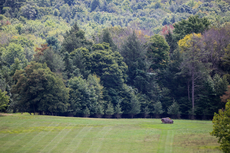 The crash of United Flight 93 is marked by a boulder at the Flight 93 National Memorial in Stonycreek Township, Somerset County on August 26, 2026. (Photo by Tim Lambert/Pennsylvania Capital-Star)
