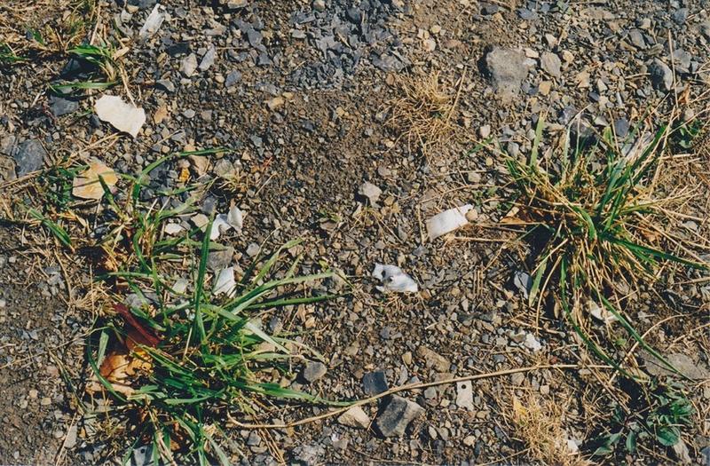 Debris from Flight 93 littered the crash site in Stonycreek Township, Somerset County. This photo was taken in the weeks after the 9/11 attacks. (Photo courtesy of Tim Lambert)