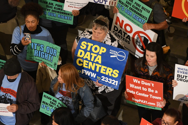 A call for Gov. Shapiro and state lawmakers to pass a data center moratorium in Pa.