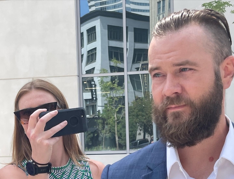 Cade Cothren,ex-chief of staff to former House Speaker Glen Casada, leaving Nashville's federal courthouse on August 23 after being arraigned on federal charges.(Holly McCall)