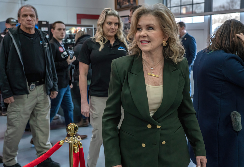 U.S. Sen. Marsha Blackburn, pictured in a December 2025 file photo. Blackburn, a Tennessee Republican, sponsored a bill aiming to make it easier for prosecutors to win convictions in carjacking cases. ((Photo by John Partipilo/Tennessee Lookout)