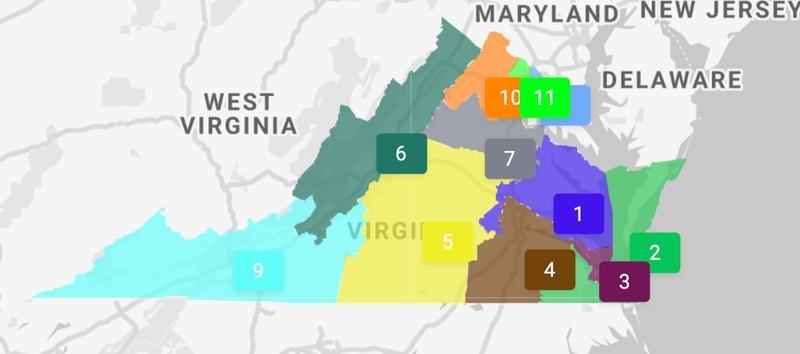 Virginia Democrats release long-awaited 10–1 congressional map