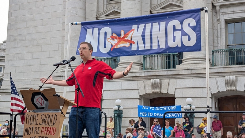Big turnout for No Kings protests across Wisconsin Saturday
