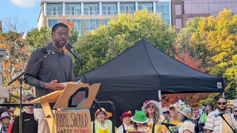 Big turnout for No Kings protests across Wisconsin Saturday