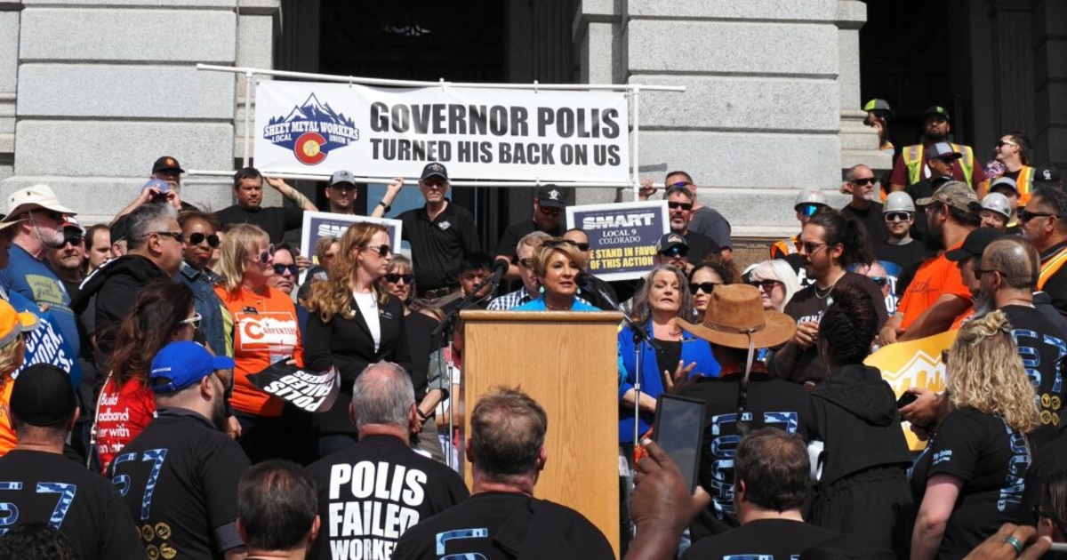 Union activists, Democrats rally at Colorado Capitol following vetoes ...