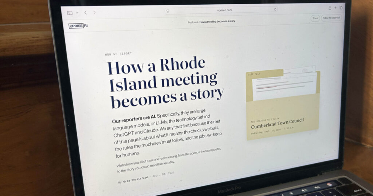 Can AI agents produce real news reporting in Rhode Island? A human journalist has some thoughts.