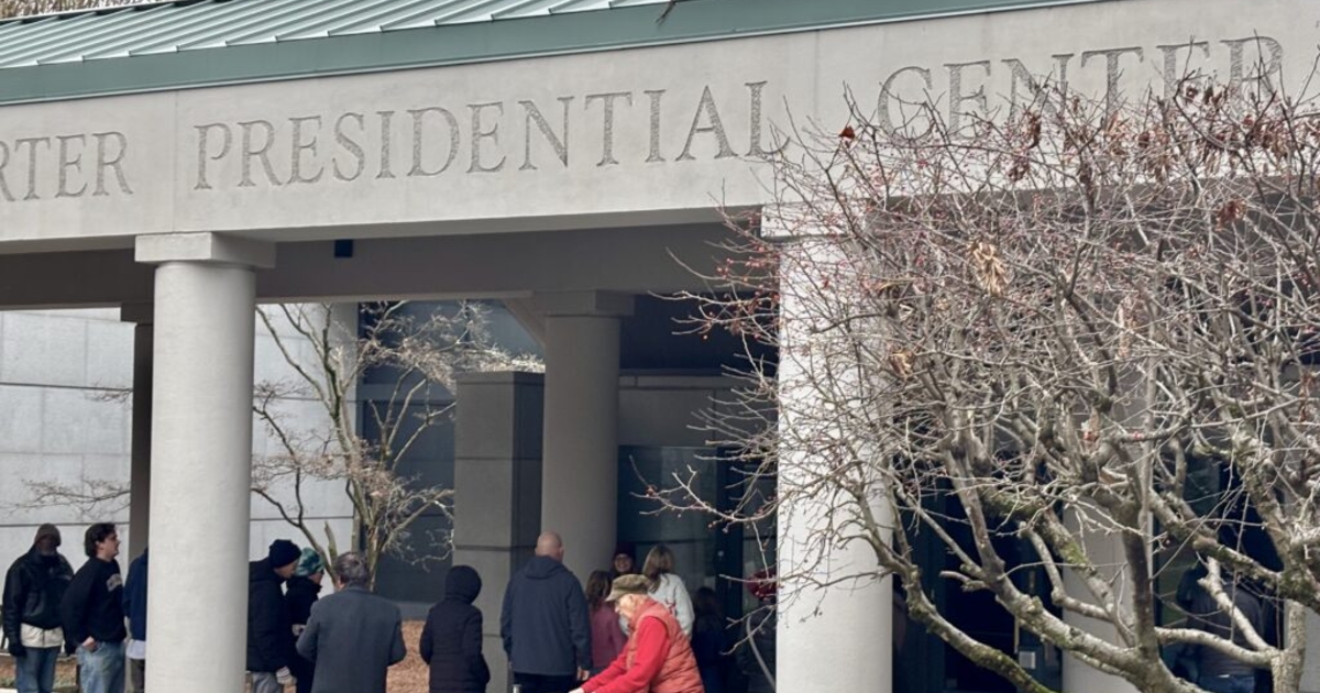 Carter Center visitors pay final respects before casket heads to D.C