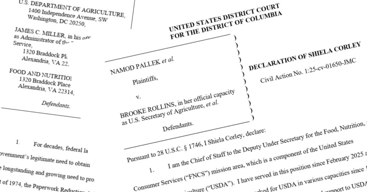 What Really Happened With the USDA Halting Request for SNAP Recipients' Data Due to Lawsuit