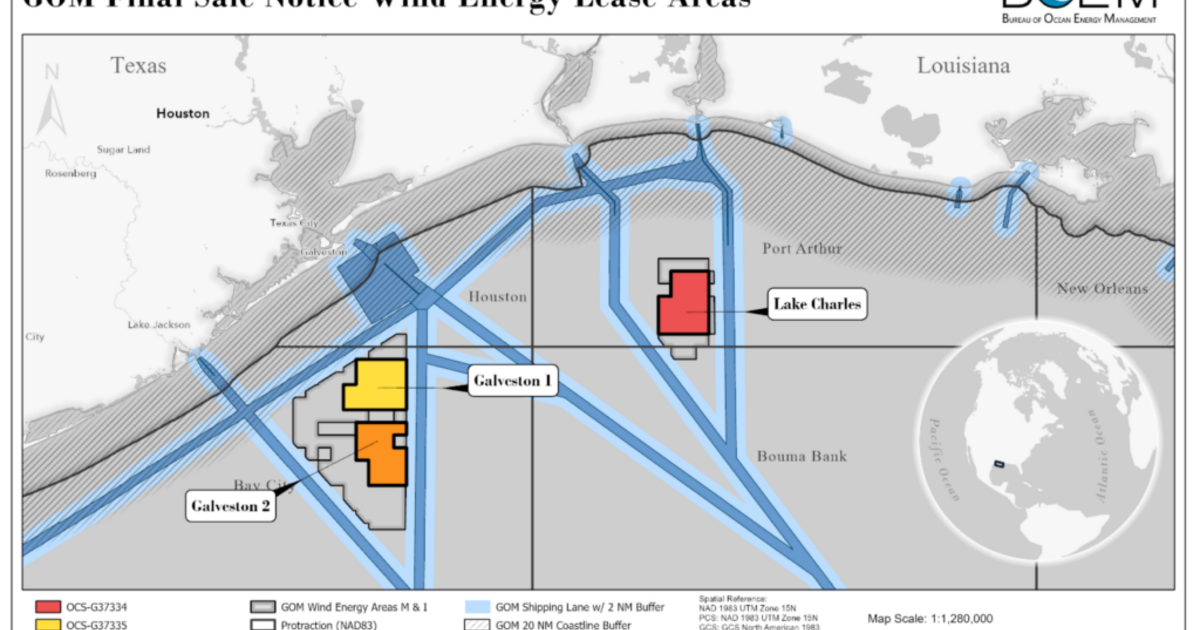Offshore wind energy leasing opens in Gulf of Mexico for first time ...