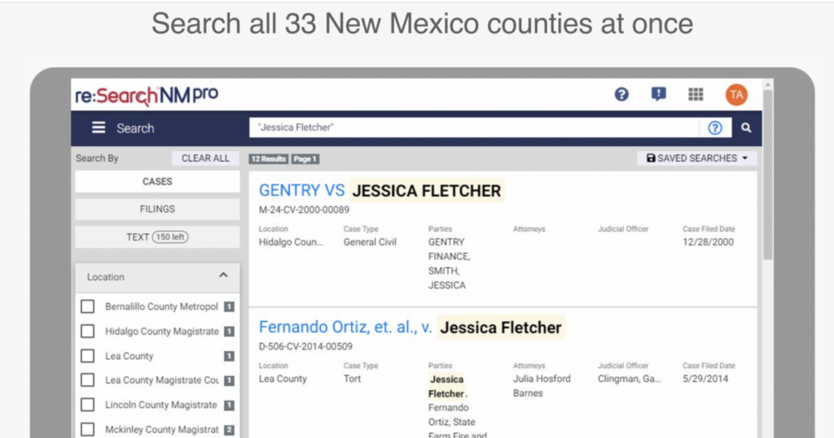 NM courts adopt new online records system News From The States